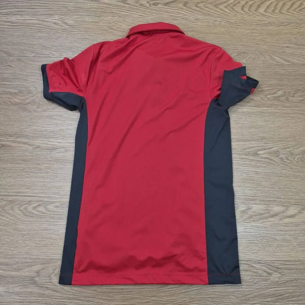 Ohio State Buckeyes Nike Performance Polo Shirt Adult S Red Black Short Sleeve
